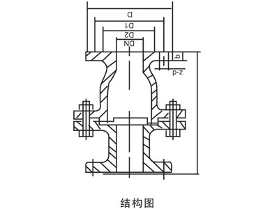 旋啟式襯膠止回閥H44J-1.0